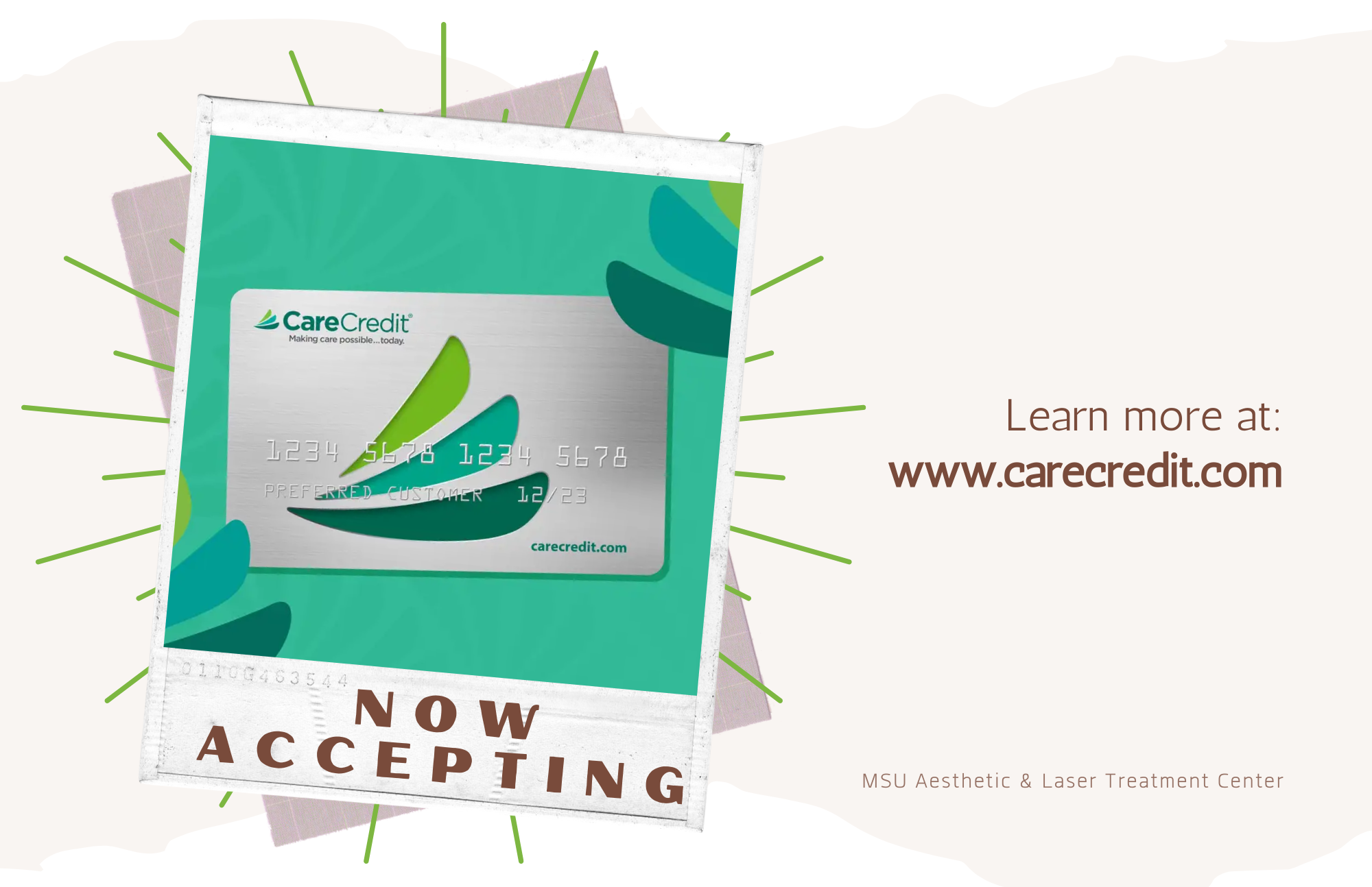 we accept care credit